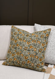 Audrey Block Print Pillow Cover