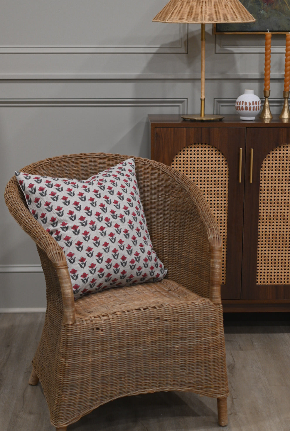 Blair Block Print Pillow Cover