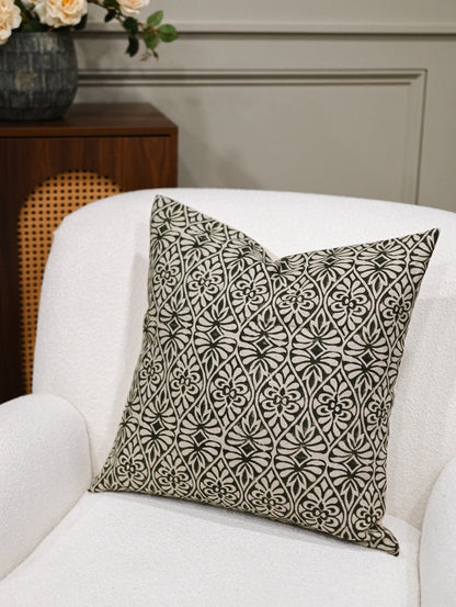 Corinne Block Print Pillow Cover
