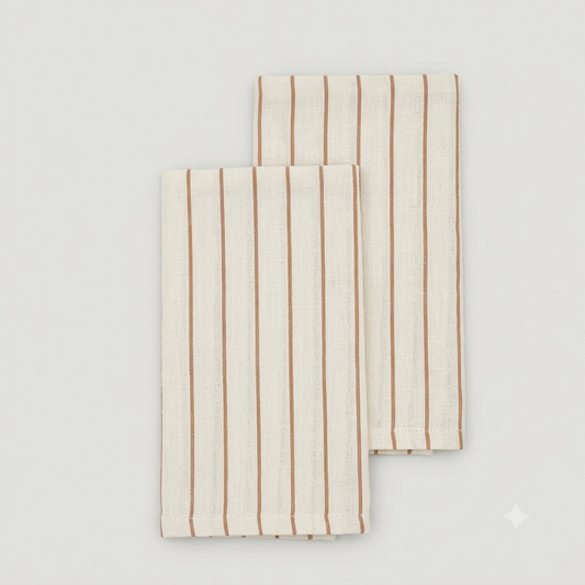Jude Striped Linen Dinner Napkin