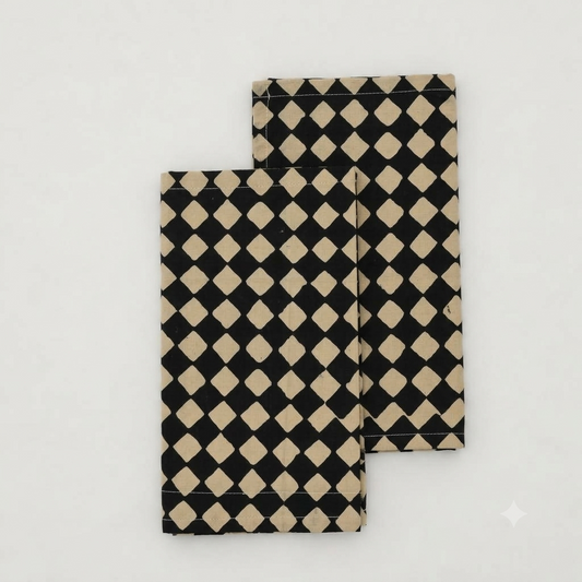 Canyon Geometric Cotton Dinner Napkin
