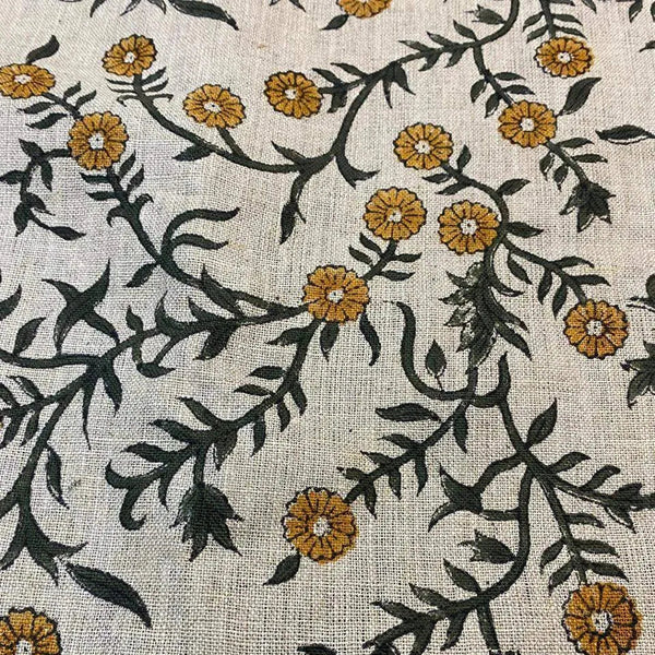Bailey Handmade Floral Linen Fabric