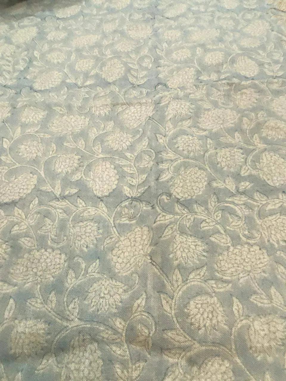 Fletza Floral Block Print Cotton Fabric
