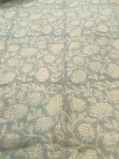 Fletza Floral Block Print Cotton Fabric