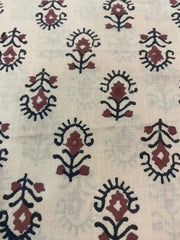 Indian Block Print, indian cotton, Hand stamped printing, by the yard, Indian Fabric, Peace Block Print Fabric, sewing and quilting fabric 2 - Rohiyaan