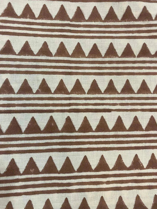Indian Block Print, indian cotton, Hand stamped printing, by the yard, Indian Fabric, Peace Block Print Fabric, sewing and quilting fabric 3 - Maple Village Lane