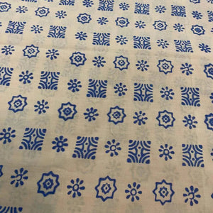  Indigo Blue &  Cream