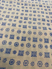 Indian Block Print, indian cotton, Hand stamped printing, by the yard, Indian Fabric, Peace Block Print Fabric, sewing and quilting fabric 3 - Rohiyaan