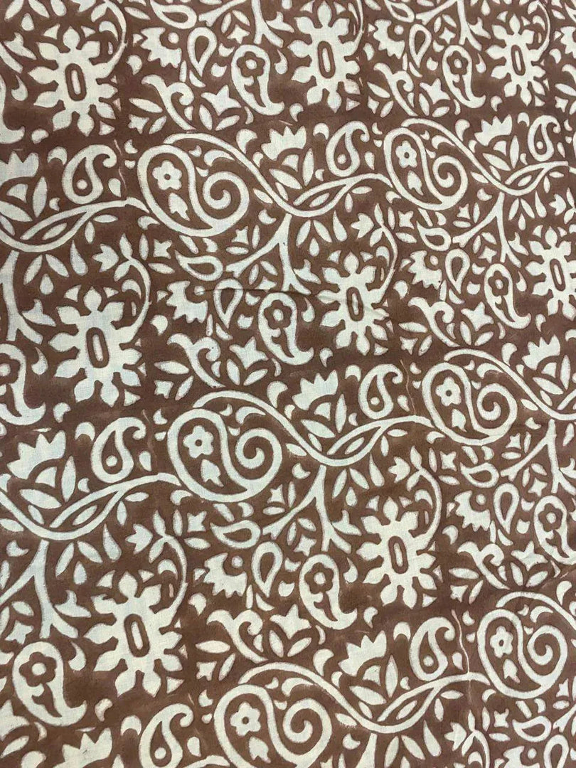 Ternis Indian Cotton Block Print Fabric