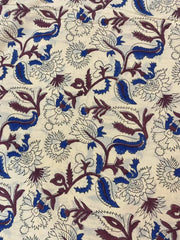 Indian Block Print, indian cotton, Hand stamped printing, by the yard, Indian Fabric, Peace Block Print Fabric, sewing and quilting fabric 4 - Rohiyaan