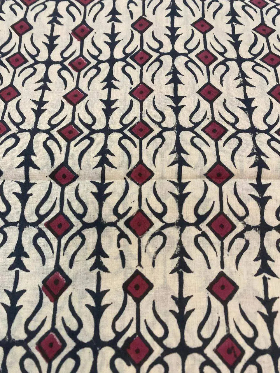 Indian Block Print, indian cotton, Hand stamped printing, by the yard, Indian Fabric, Peace Block Print Fabric, sewing and quilting fabric 5 - Rohiyaan