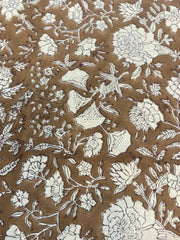 Indian Block Print, indian cotton, Hand stamped printing, by the yard, Indian Fabric, Peace Block Print Fabric, sewing and quilting fabric 5 - Rohiyaan