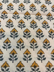 Indian Block Print, indian cotton, Hand stamped printing, by the yard, Indian Fabric, Peace Block Print Fabric, sewing and quilting fabric - Rohiyaan