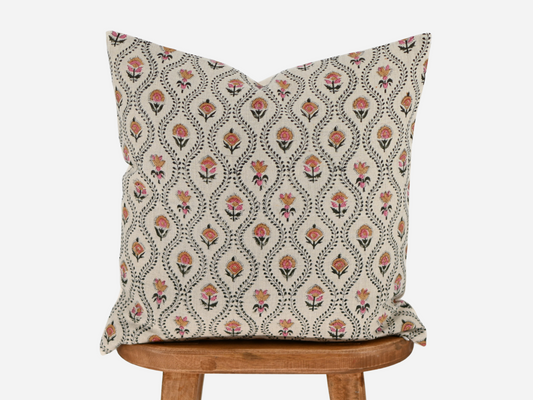 Evangeline Block Print Pillow Cover
