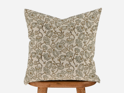 Esmeralda Block Print Pillow Cover