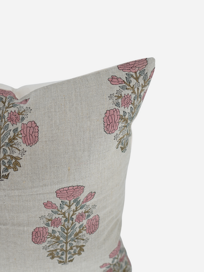 Elise Block Print Pillow Cover