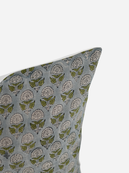 Ella Block Print Pillow Cover