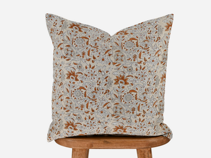 Elizabeth Block Print Pillow Cover