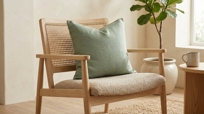 Rami Seafoam Solid Line Pillow Cover
