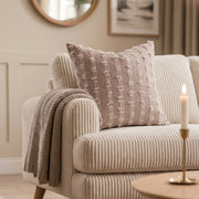Neil Blush Pink Textured Cushion Cover