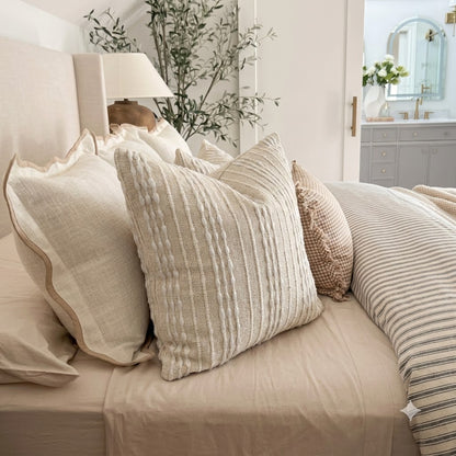 Reginald Stitched Stripe Cushion Cover