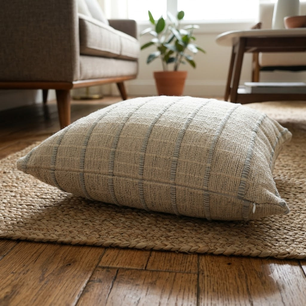 Edwin Woven Striped Accent Cushion Cover