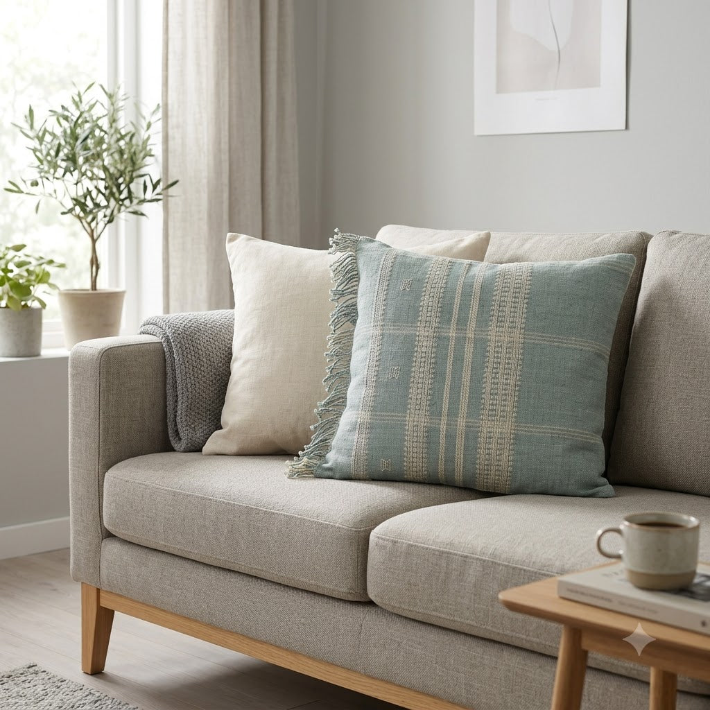 Harold Dusty Blue Cushion