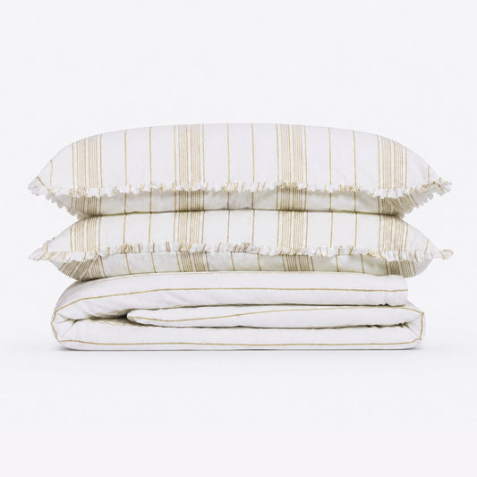 Louis Striped Cotton Duvet cover