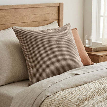 Atelier Check Block Print Pillow Cover