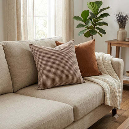 Atelier Check Block Print Pillow Cover