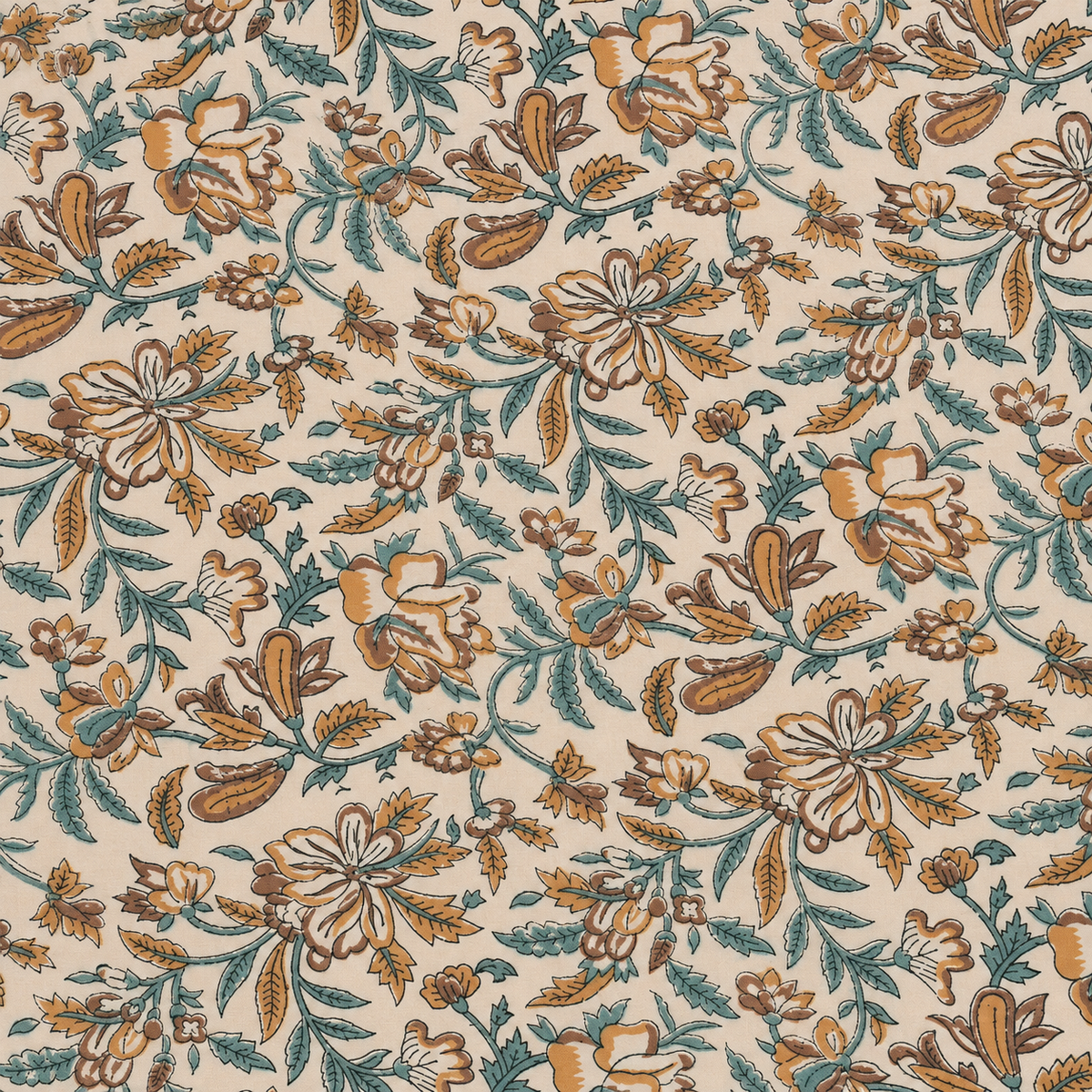 Dallor Indian Cotton Block Print Fabric