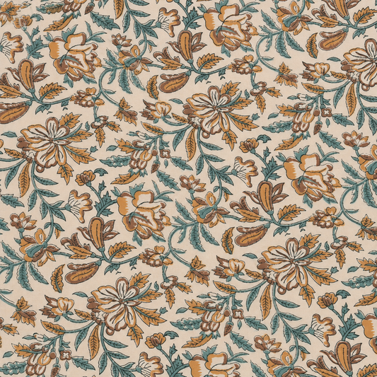 Dallor Indian Cotton Block Print Fabric
