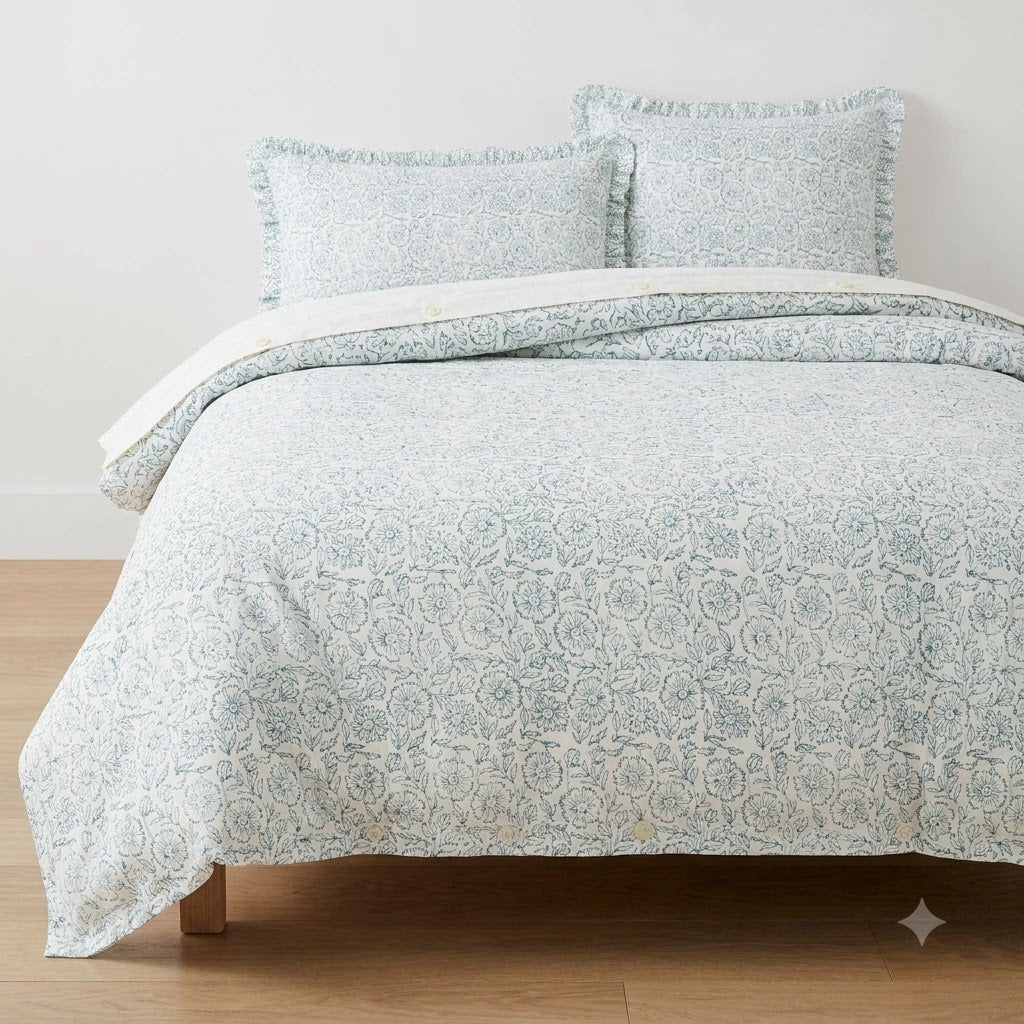 Ross Floral Cotton Duvet cover
