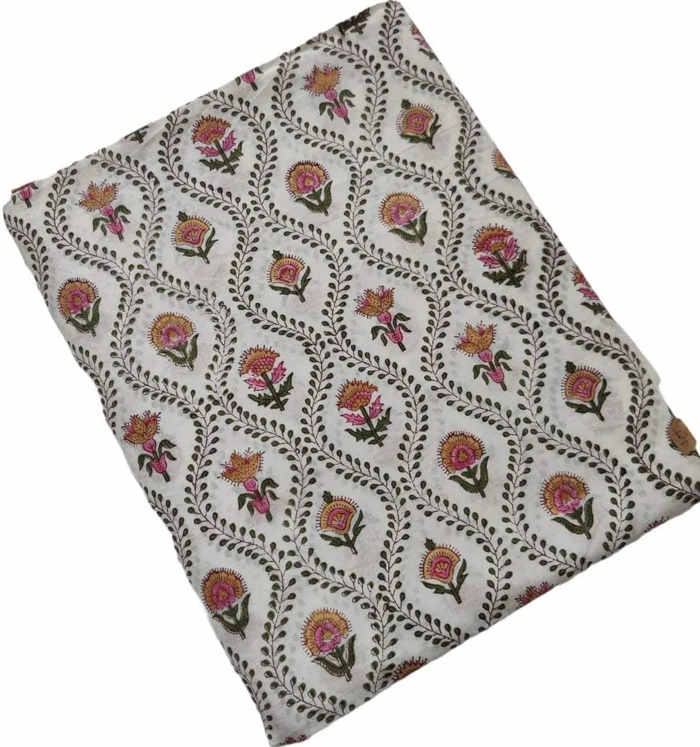 Siorra Indian Cotton Block Print Fabric