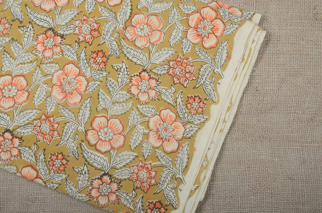 Mellor Indian Cotton Block Print Fabric