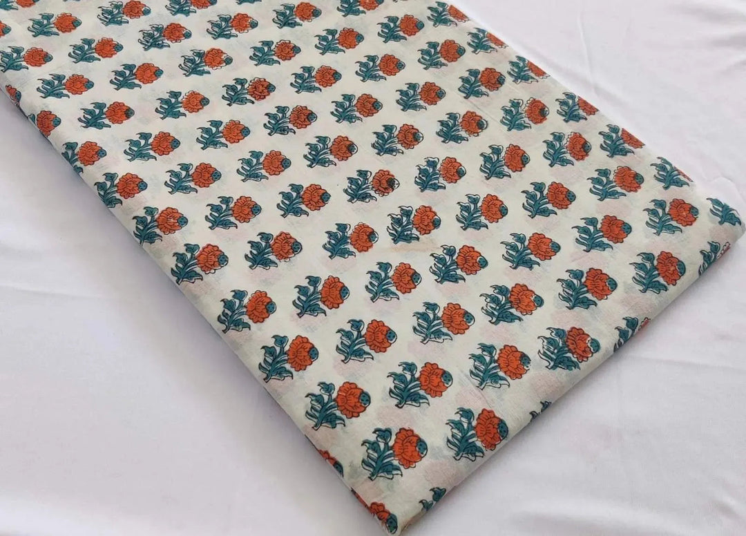 Talwyn Indian Cotton Block Print Fabric
