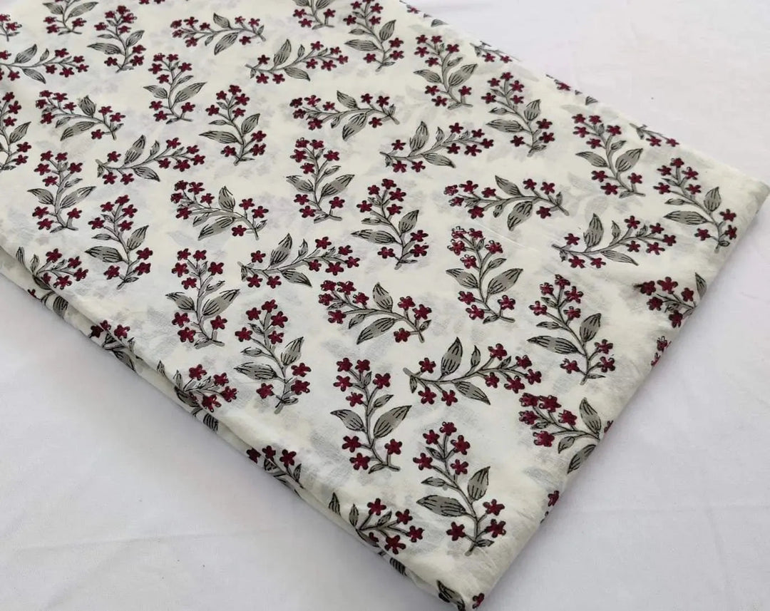 Fralin Indian Cotton Block Print Fabric