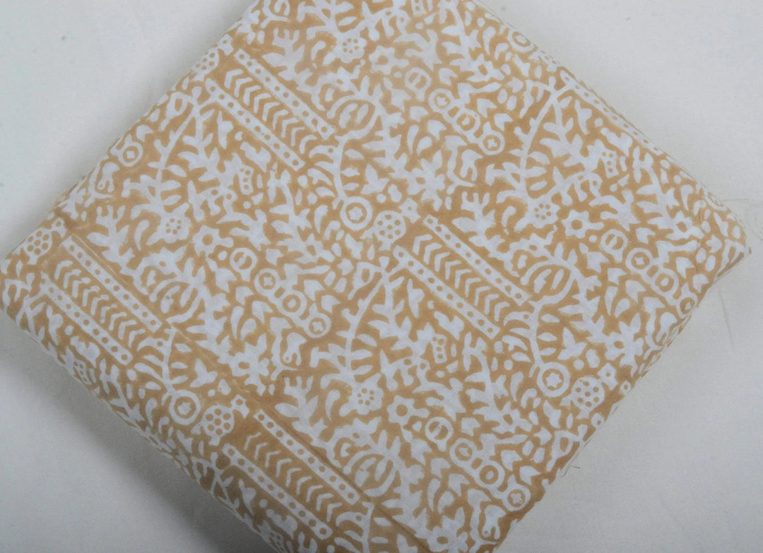Seastone Indian Cotton Block Print Fabric