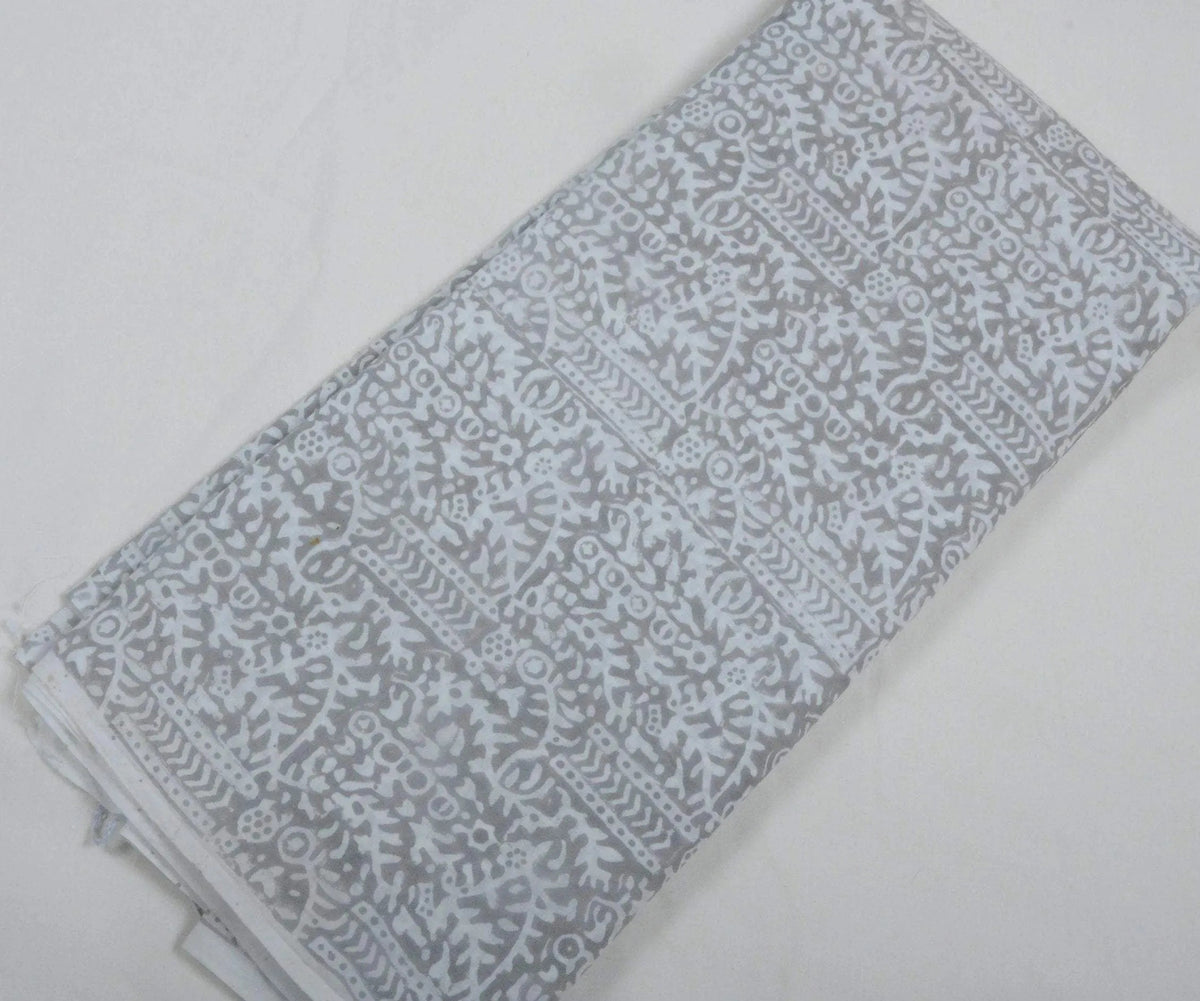 Ravell Floral Hand Block Print Cotton Fabric