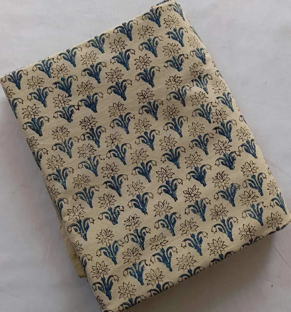 Vintis Indian Cotton Block Print Fabric