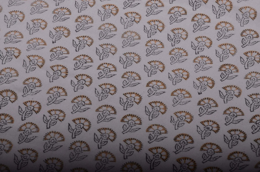 Rhilora Block Print Handloom Linen Fabric