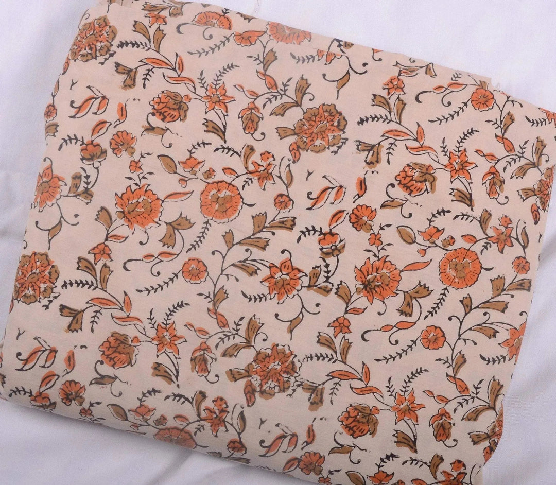 Cylven Indian Cotton Block Print Fabric