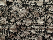 Linen fabric, Fabric by yard, Hand printed fabric, Block Print Fabric, Indian Fabric