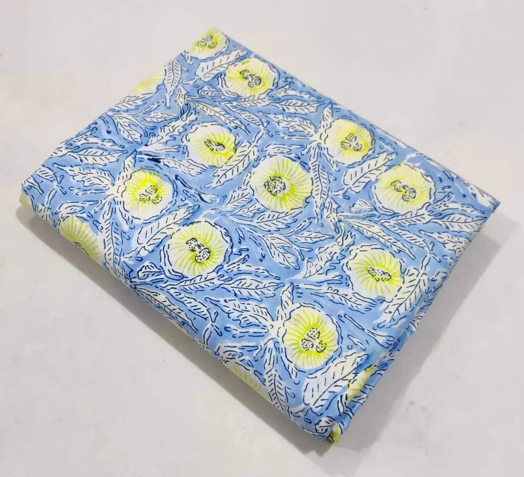 Freyka Indian Cotton Block Print Fabric