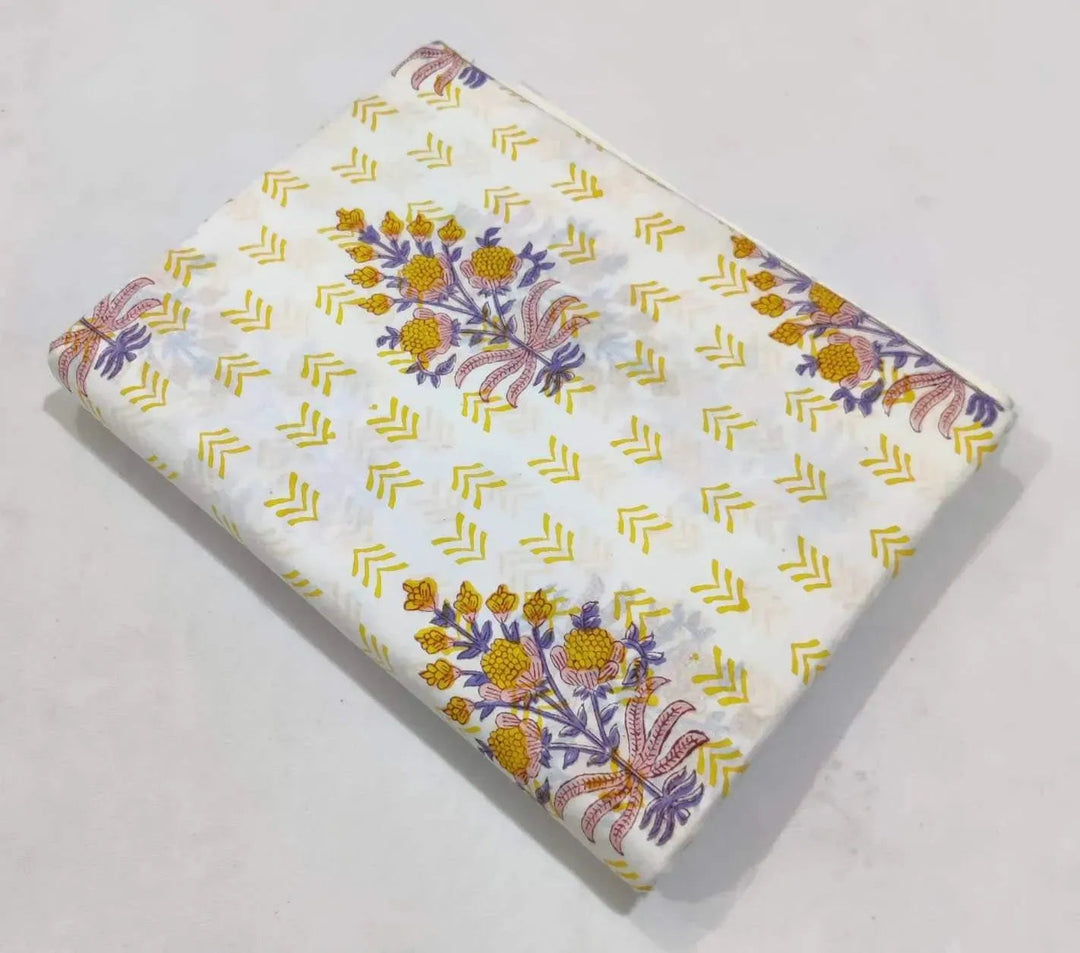 Mavira Indian Cotton Block Print Fabric