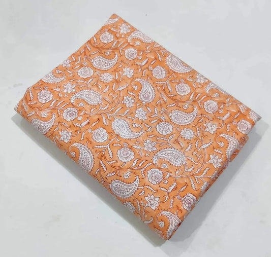 Cotton fabric, Fabric by yard, Hand printed fabric, Block Print Fabric, Indian Fabric