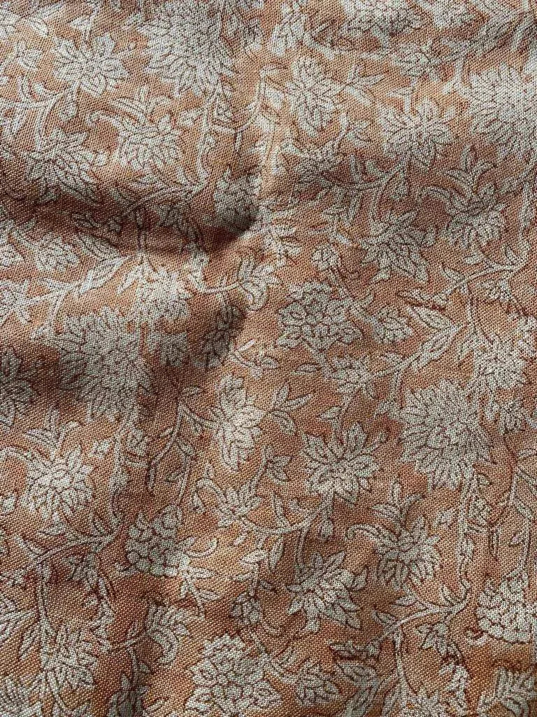 Knorrah Block Print Handloom Linen Fabric