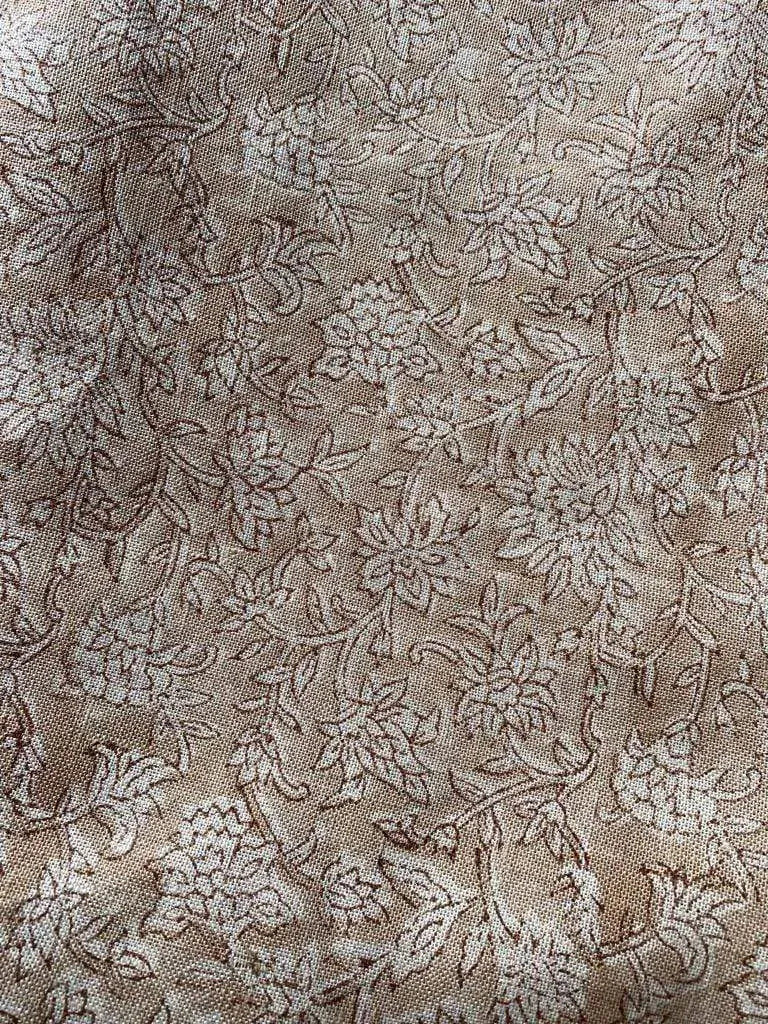 Knorrah Block Print Handloom Linen Fabric