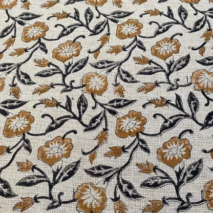 Whitley Floral Hand Block Printe Fabric