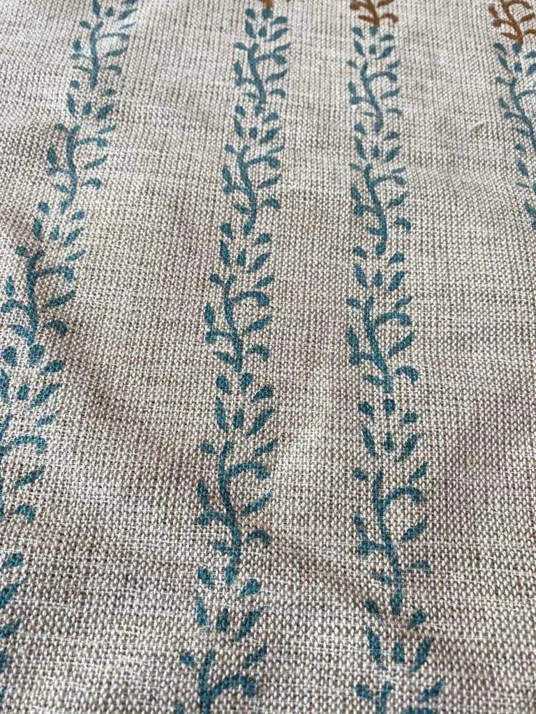 Veera Hand Block Printed Linen Fabric